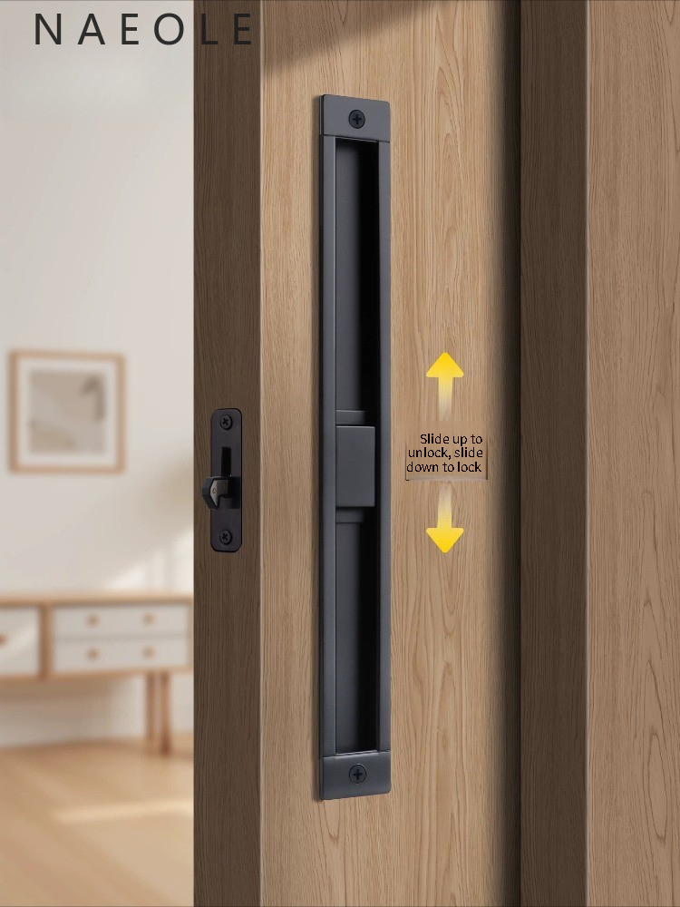 Furniture Sliding Door Hardware - Fechadura de Porta Deslizante Estilo Japonês,