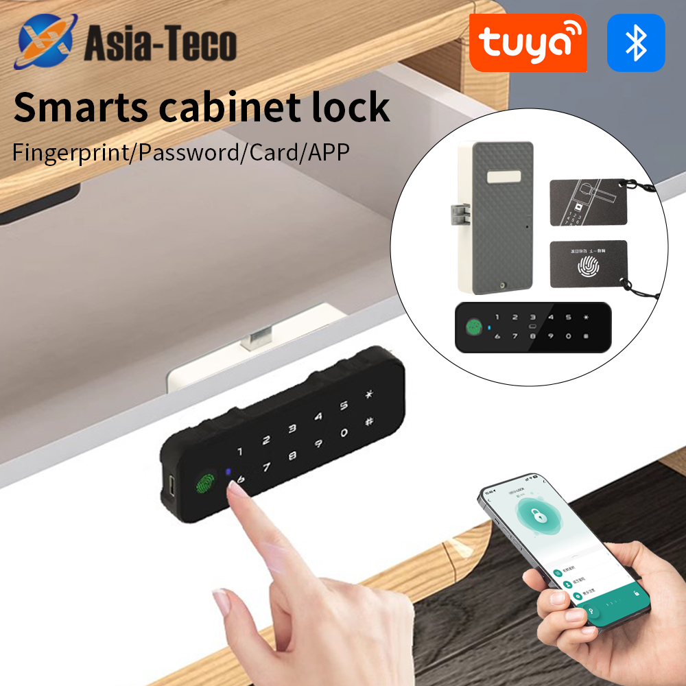 Furniture Hardware Locks - Tuya bluetooth inteligente armário de madeira