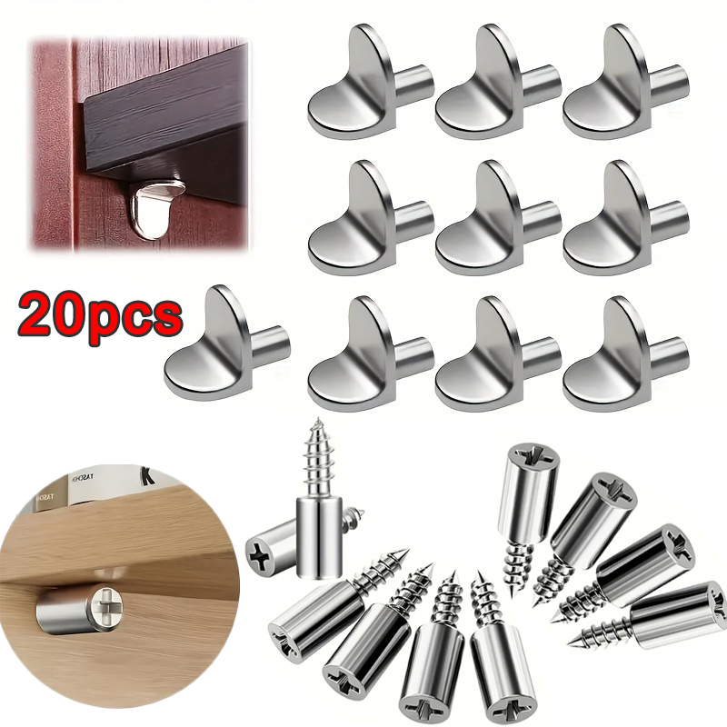 Furniture Hardware Types - Suportes Metálicos para Prateleiras, 2 Estilos