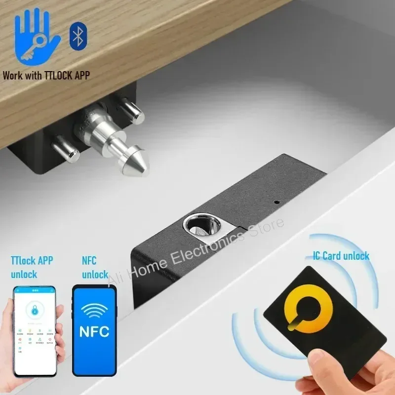 Furniture Sliding Door Hardware - Ttlock app desbloquear fechadura inteligente hiden