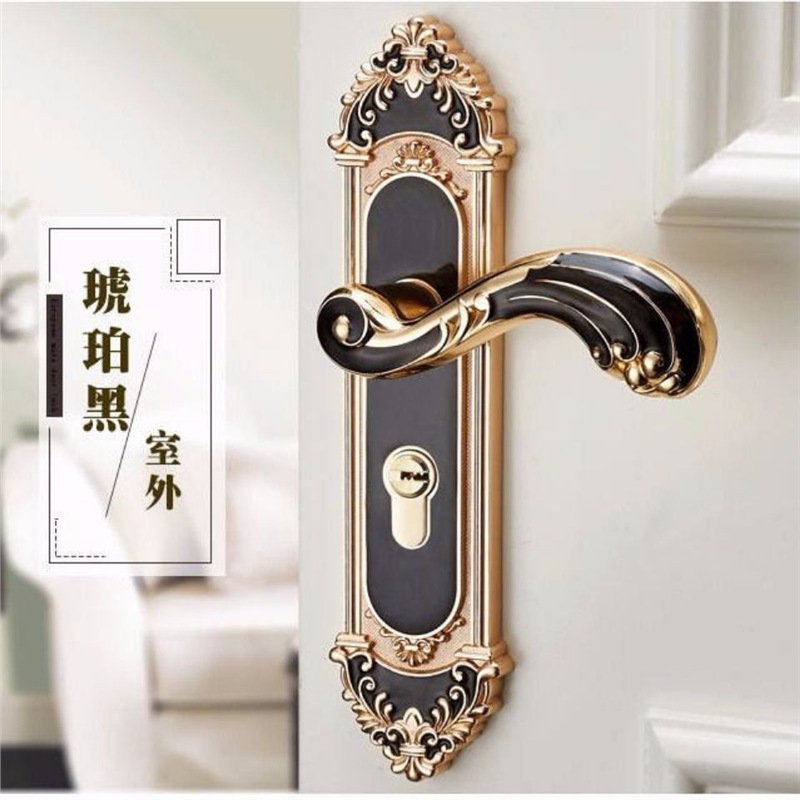 Furniture Hardware Locks - Fechadura de Porta Interna Estilo Europeu