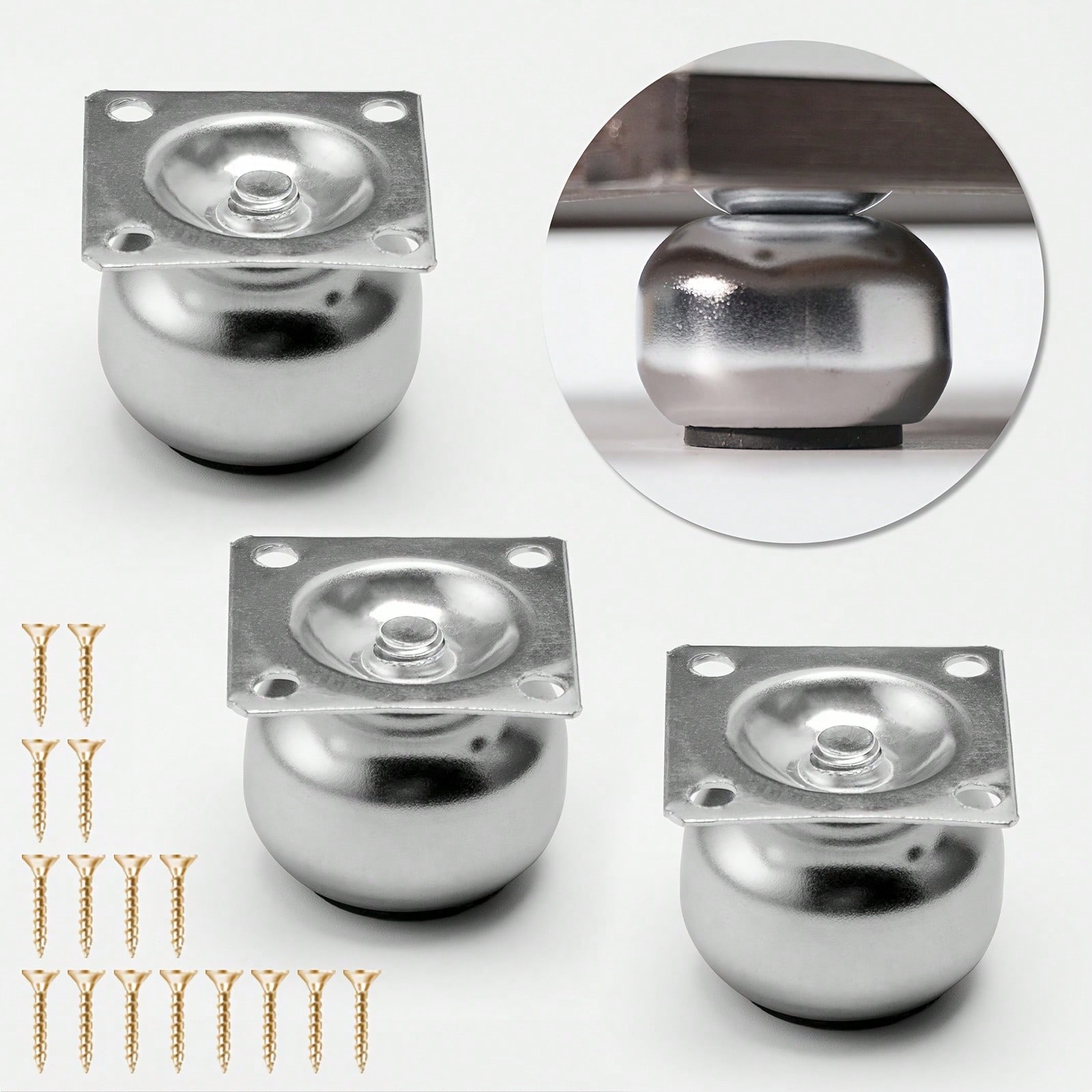 Cabinet Hinge Overlay - [4 Peças de Pés de Móveis