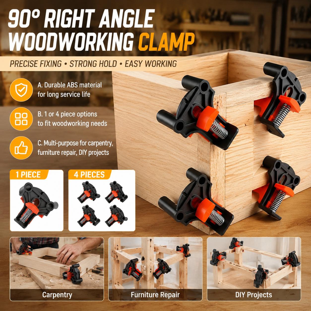 Furniture Hardware Photos - Kit de Grampos de Canto de