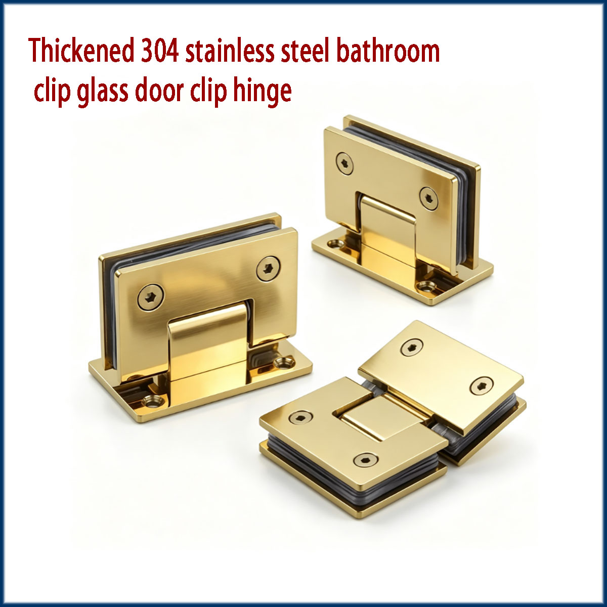 Furniture Hardware Gold - Dobradiças de Aço Inoxidável 304 para