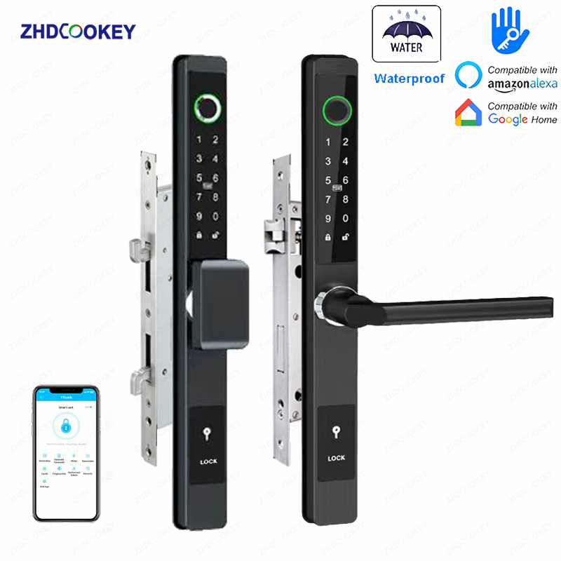 Furniture Sliding Door Hardware - Fechadura Digital Biométrica ZHDCOOKEY à Prova
