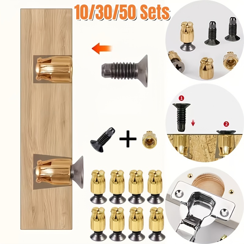 Cabinet Hinge Overlay - 10/30/50 Conjuntos de Kit de Inserções