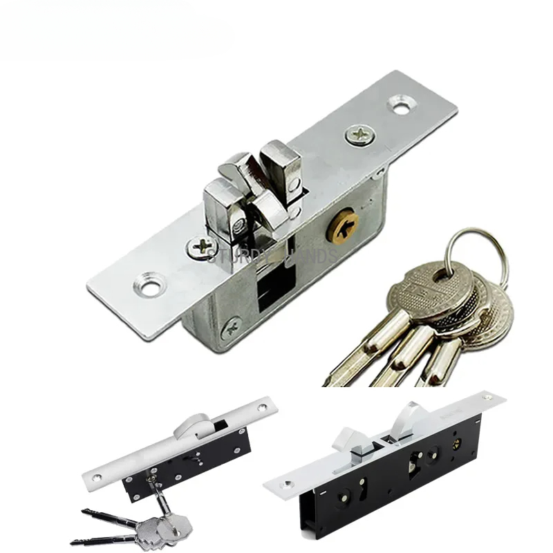 Furniture Sliding Door Hardware - Liga pino bloqueio porta deslizante invisível