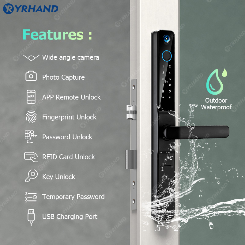 Yrhand ip66 keyless olho de ga - Furniture Sliding Door Hardware avaliação e preço