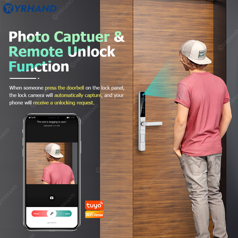 Yrhand ip66 keyless olho de ga - Furniture Sliding Door Hardware avaliação e preço