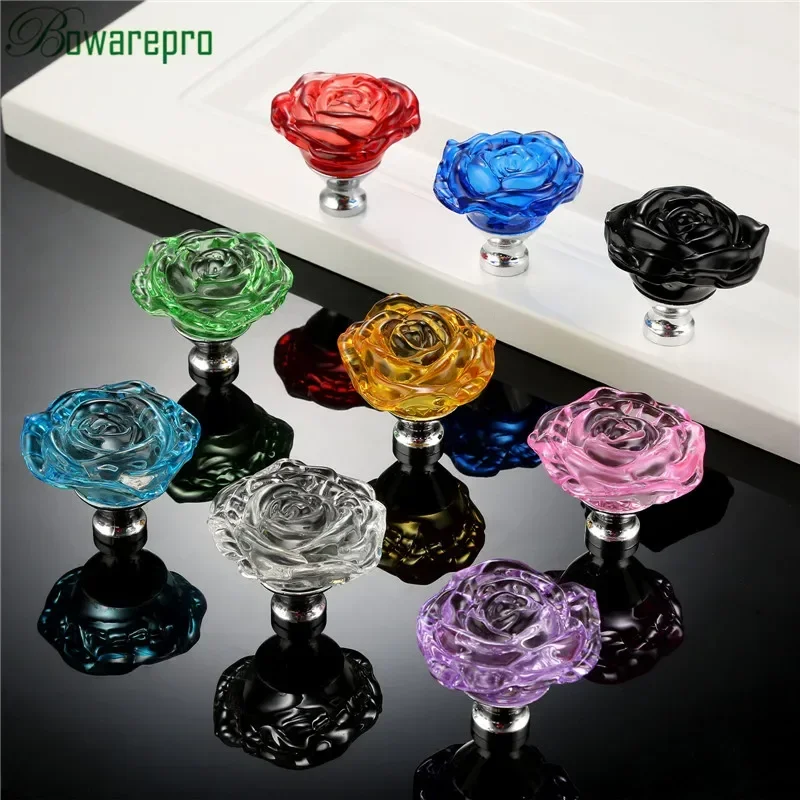 Bowarepro 50mm cristal rosa al - Furniture Hardware Supply avaliação e preço