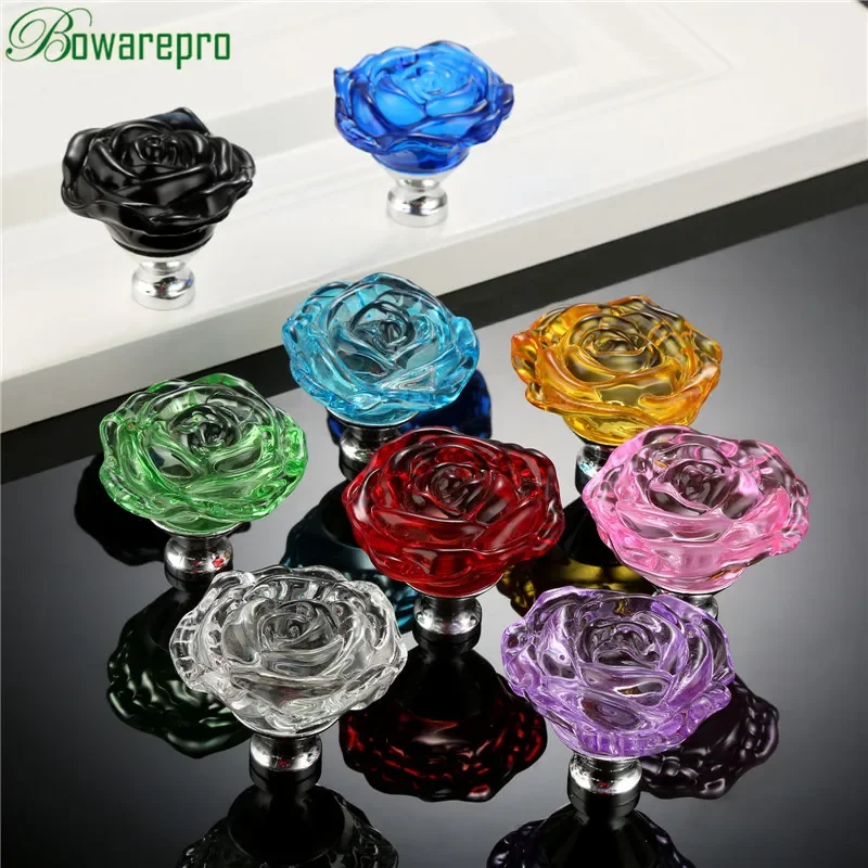 Bowarepro 50mm cristal rosa al - Furniture Hardware Supply avaliação e preço