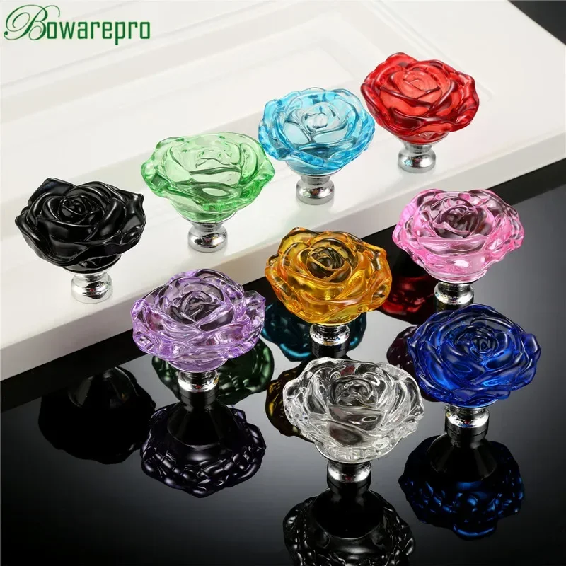 Bowarepro 50mm cristal rosa al - Furniture Hardware Supply avaliação e preço