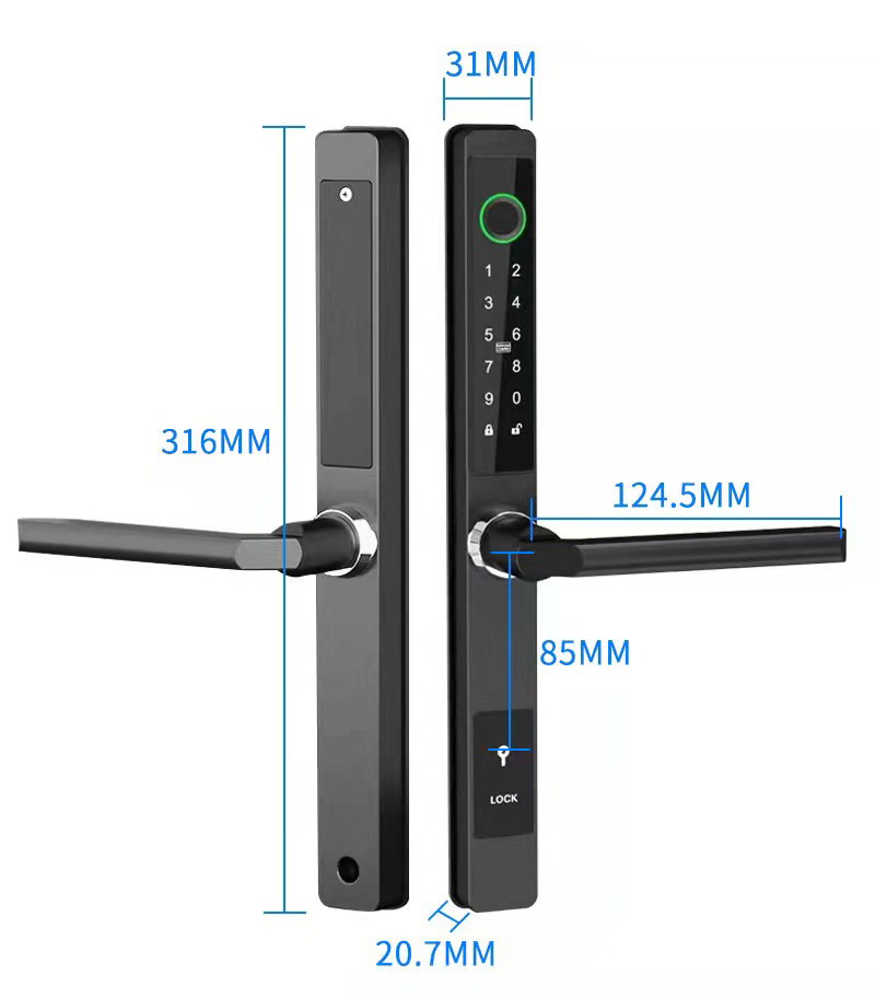 Fechadura Digital Biométrica Z - Furniture Sliding Door Hardware avaliação e preço
