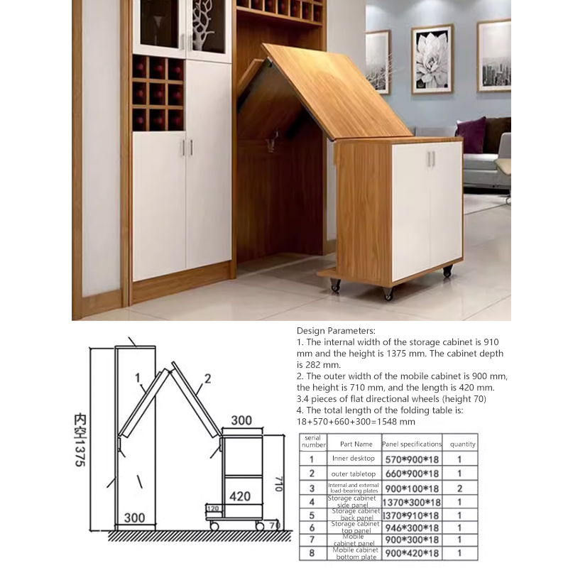 Mesa dobrável dobrável extensí - Furniture Hardware Types avaliação e preço