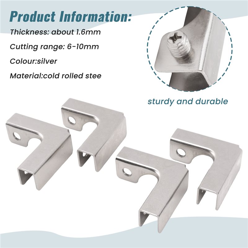 A68P-4Pcs tipo l clipe de fixa - Furniture Hardware Types avaliação e preço