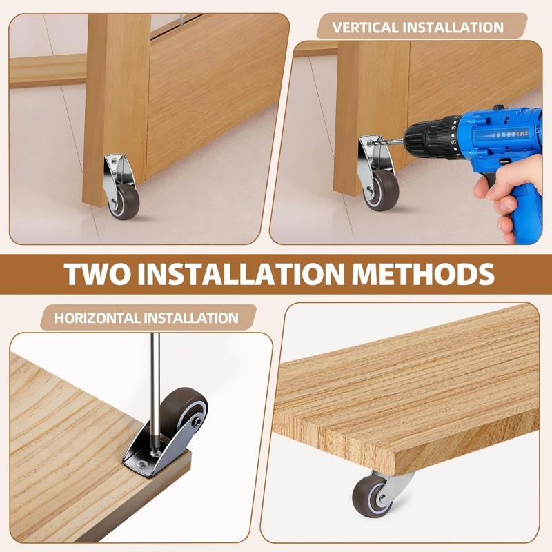 2/4 peças Novas Rodas de Supor - Furniture Hardware Types avaliação e preço