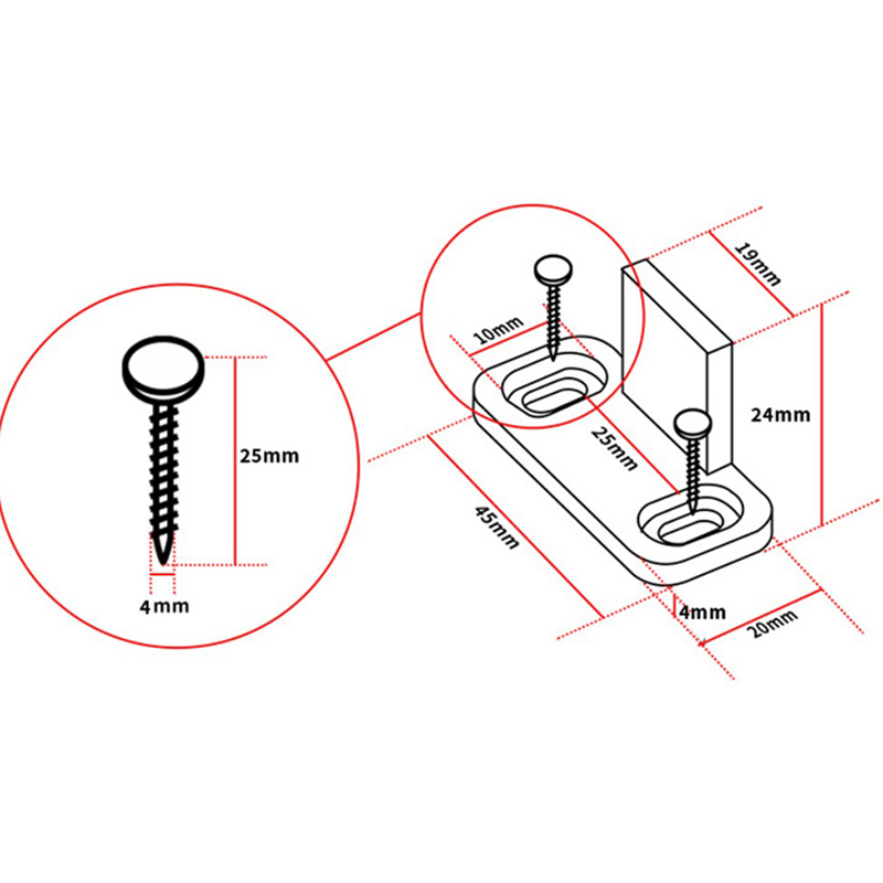 Kit com 2 Guias Deslizantes Aj - Furniture Sliding Door Hardware avaliação e preço